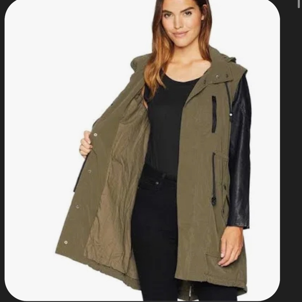 Blank NYC Women's Olive and Black Jacket